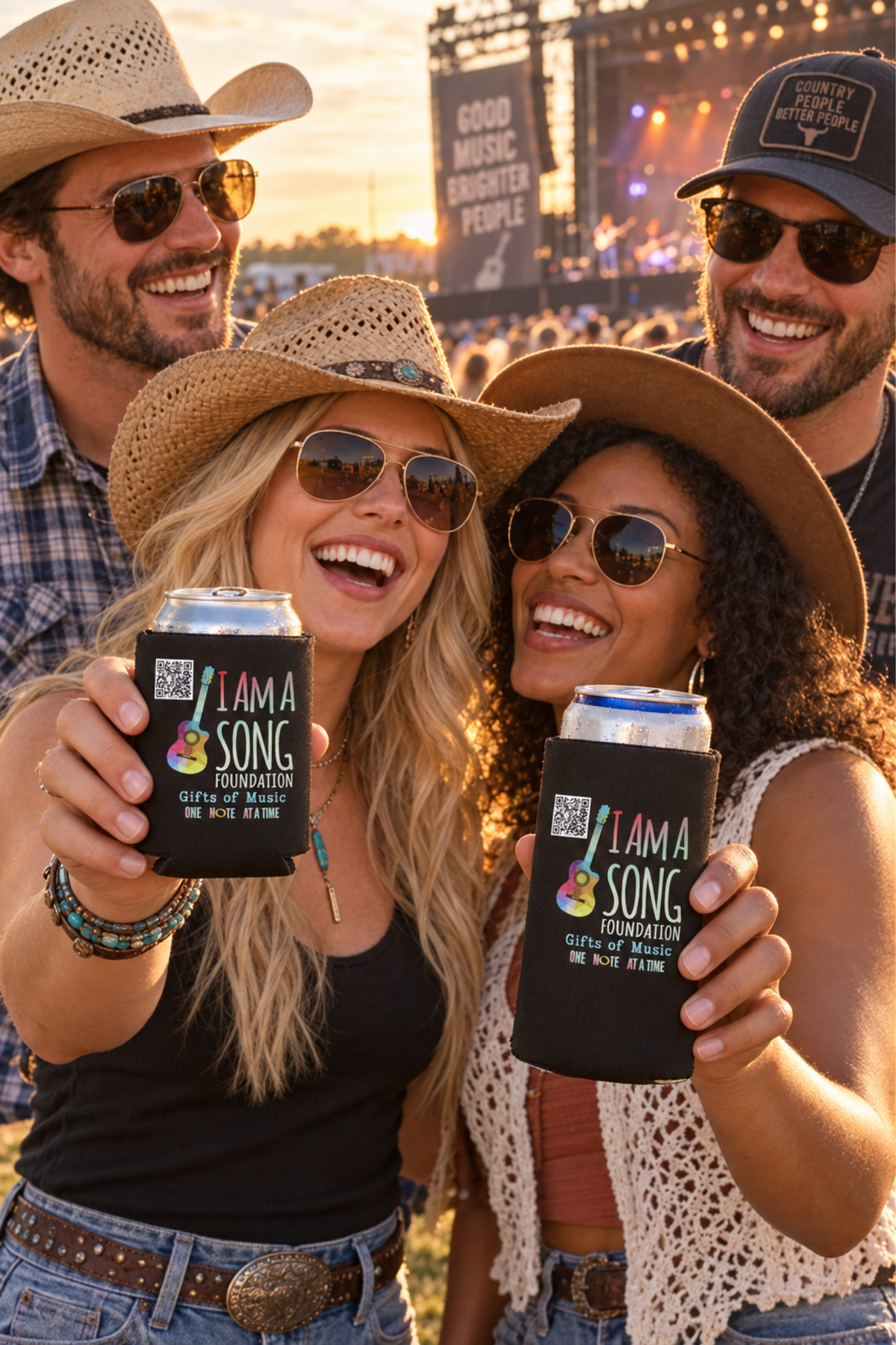 Black insulated coozie